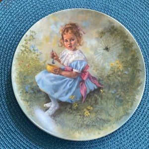 Little Miss Muffet collectible plate